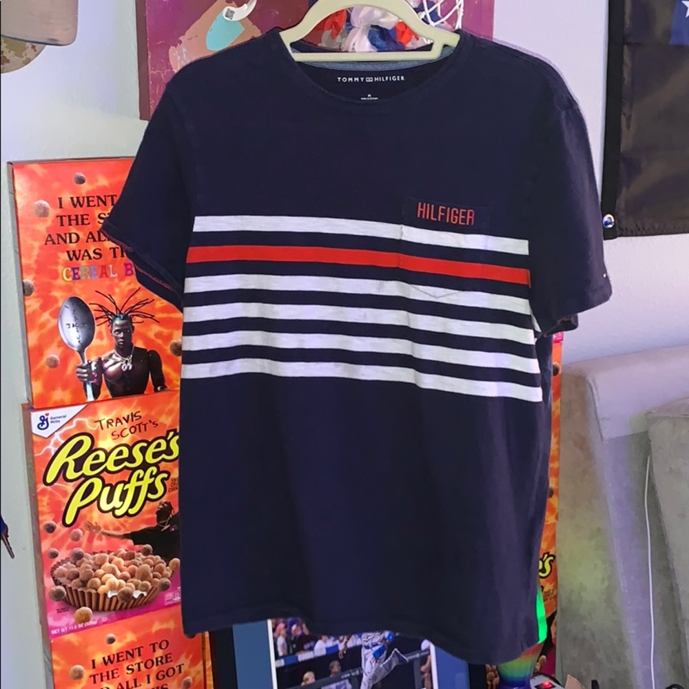 Striped Tommy Hilfiger Pocket Tee